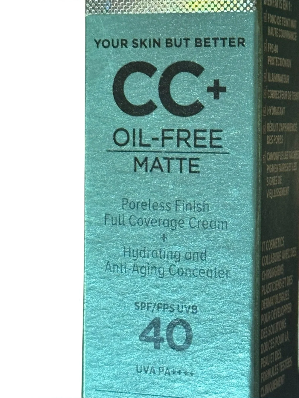 IT Cosmetics CC Oil Free Matte Fair Light 1.08oz New in Box